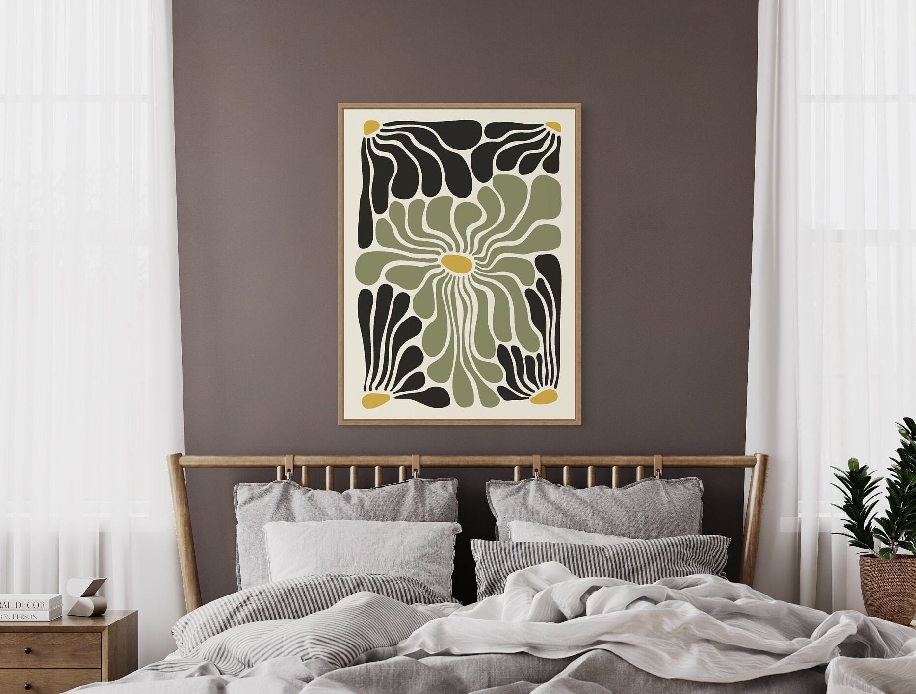 Abstract Botanical Wall Art Minimalist Botanical Print, Botanical ...