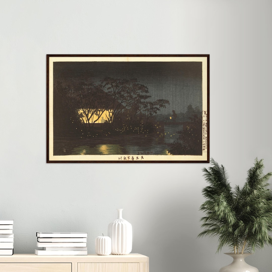 Japanese Art Print Ukiyo E Japanese Poster Japanese Woodblock Art Night ...