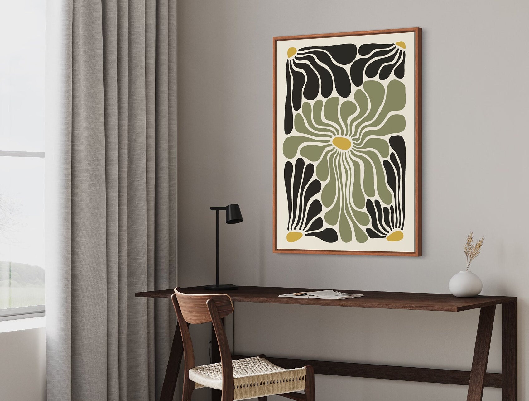 Abstract Botanical Wall Art Minimalist Botanical Print, Botanical ...