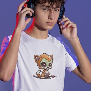 Zombie Fox T-Shirt for Kids