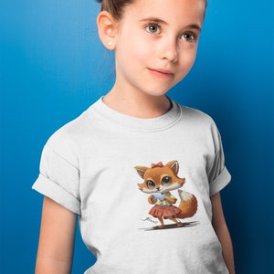 Fox with Smartphone T-shirt for Kids