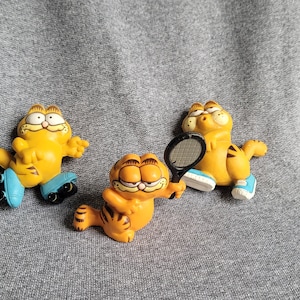 Vintage,  set of 3 Garfield toy Figurines