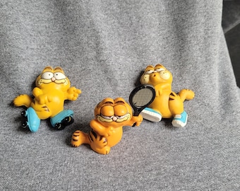 Vintage,  set of 3 Garfield toy Figurines