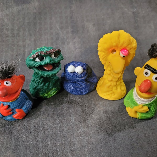 Sesame Street Finger Puppets - Etsy