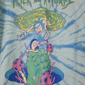 Rick and Morty Tye Dye Tshirt Size M