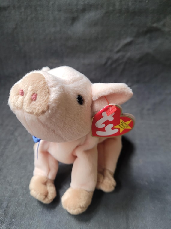 Ty Beanie Baby Knuckles Pig Stuffed Animal Rare Tag Errors 1999