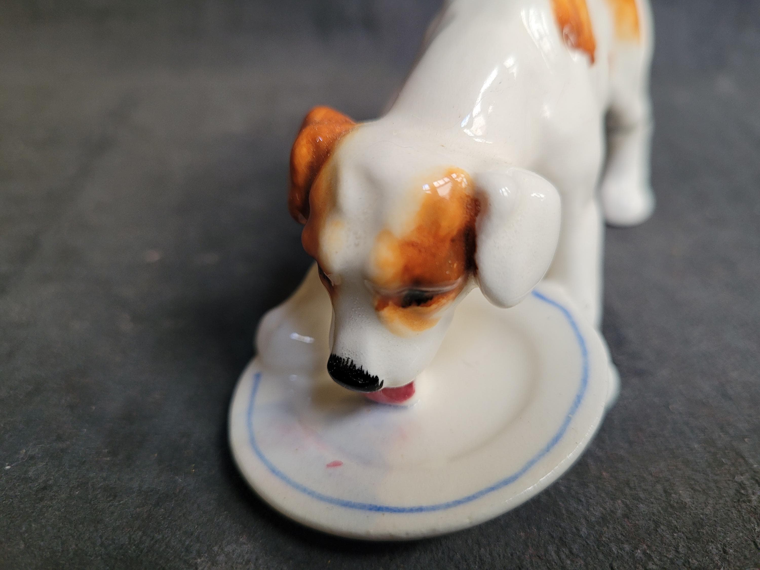 ヴィンテージ ロイヤル・ダルトン ジャックラッセル犬用 舐め皿 1940