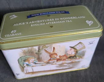 Nuovo tè inglese ALICE NEL PAESE DELLE MERAVIGLIE Tea Tin