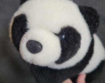 Panda Bear Plush Stuffed Animal 10&quot; Black White Baby Standing Forest Animals Aurora