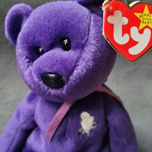 Rare 1997 Ty Beanie Baby Princess Diana with Errors