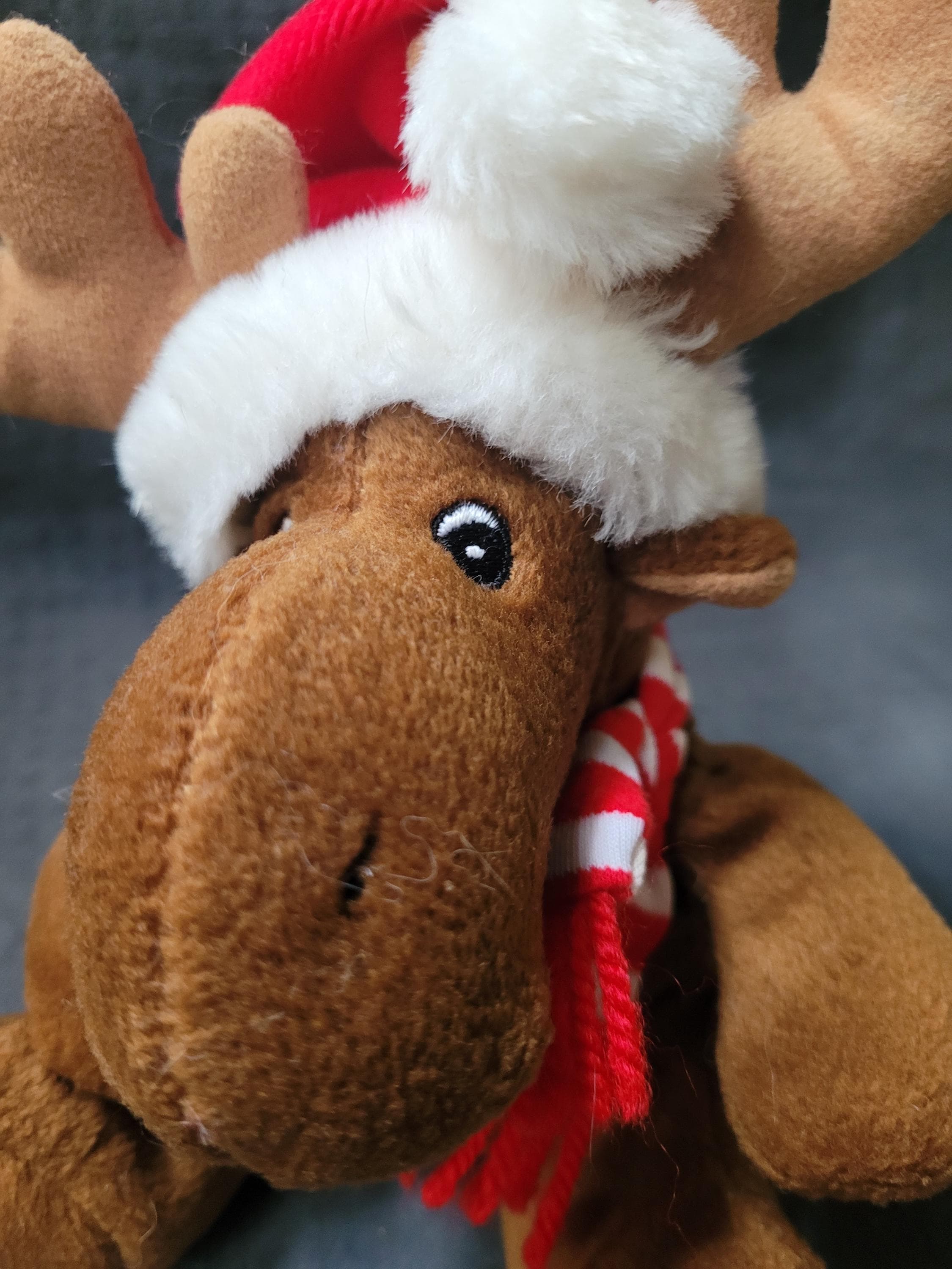 Sears Charity 2005 Christmas Plush Kris the Moose Bean Bag Toy 8