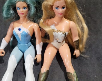 Lot of 2 VTG 1984 She-Ra Princess of Power & Frosta Action Figure MOTU Mattel