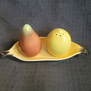 Carlton Ware Pear, Lemon and Banana Salt & Pepper Set