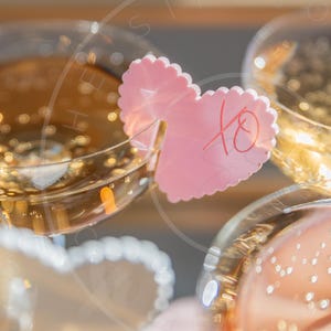 XO Heart Drink Tags- Valentines drink tags- Galentine's