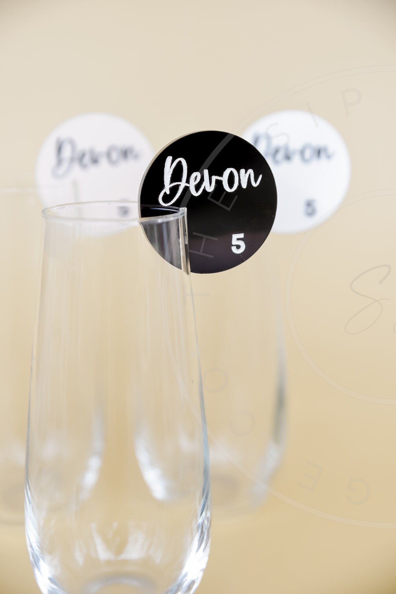 Champagne Drink Tag Seating Chart Drink Tag Wine Drink Marker Seating ...