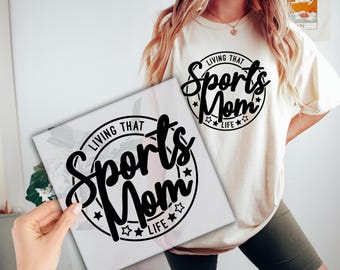 Sport Mom DTF Transfer, Personalized Sports Ready to Press, Cheer Mom DTF Print, Direct to Film