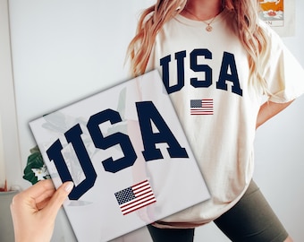 USA Flag DTF Transfer, 4th of July Ready to Press, American Flag DTF Print, Direct to Film, Heat Transfer
