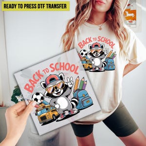 Back To School DTF Transfer,  Back To School Children Ready to Press, Teacher School DTF Print, Direct to Film, Heat Transfer