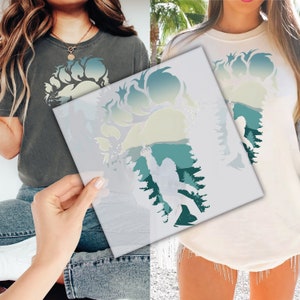 Ew People Bigfoot Today Ready to Press, Sasquatch Bigfoot DTF Transfer,Hiking Yeti High Quality, Cute Heat Transfer,Meme Direct to Film P075