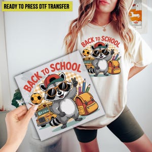 Back To School DTF Transfer,  Back To School Children Ready to Press, Teacher School DTF Print, Direct to Film, Heat Transfer