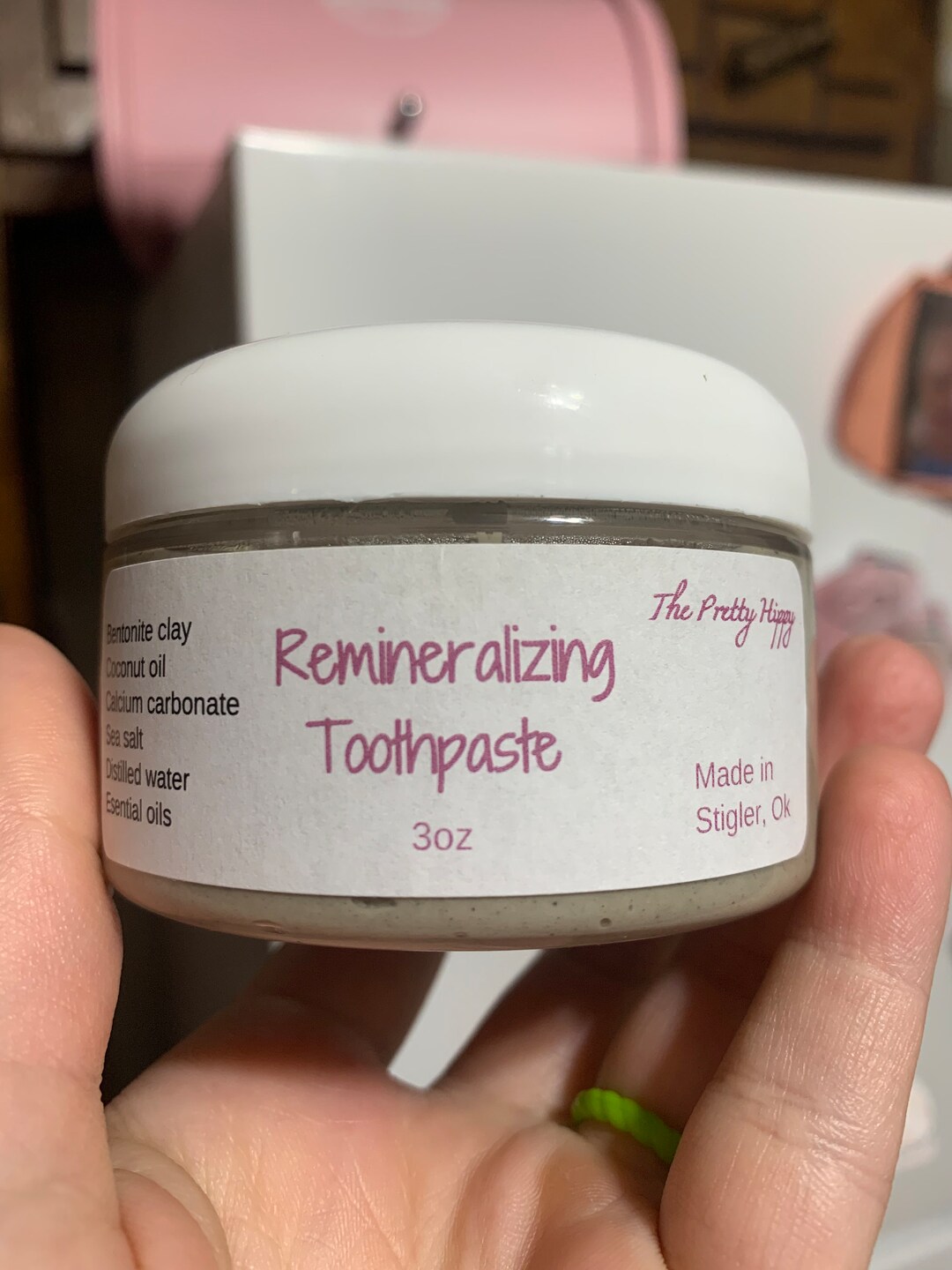 Natural Bentonite Clay/coconut Oil Remineralizing Toothpaste Etsy