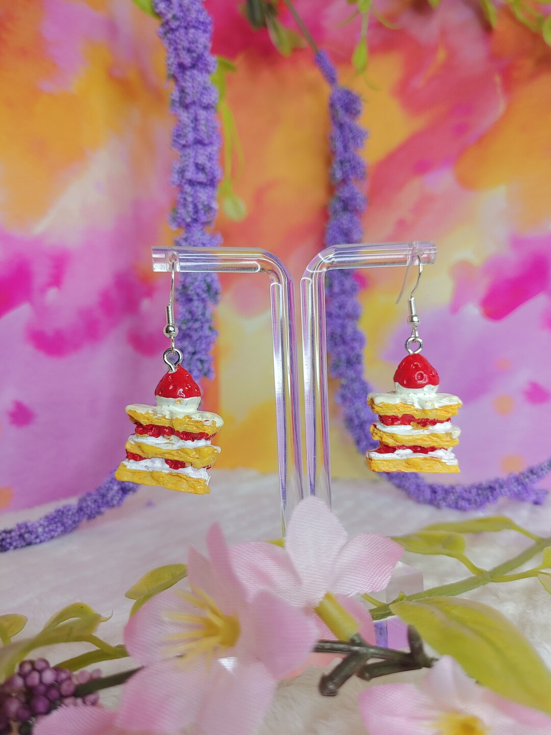 Strawberry Shortcake Earrings Etsy