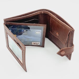 Cartera de cuero genuino