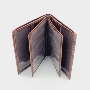 Porte cartes en cuir véritable