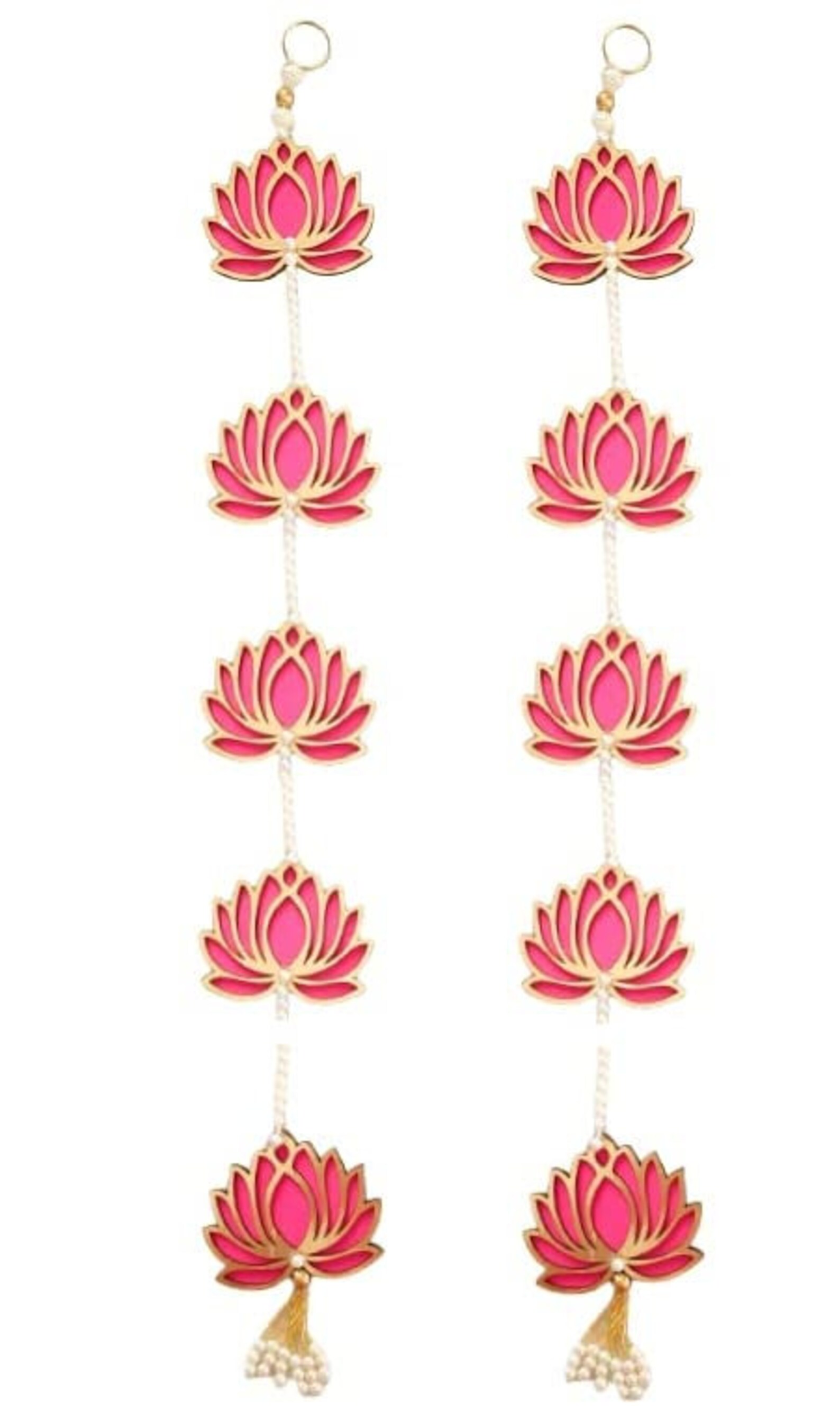 Handmade Lotus Wall Decor With Jhumki Style Hanging Perfect Etsy