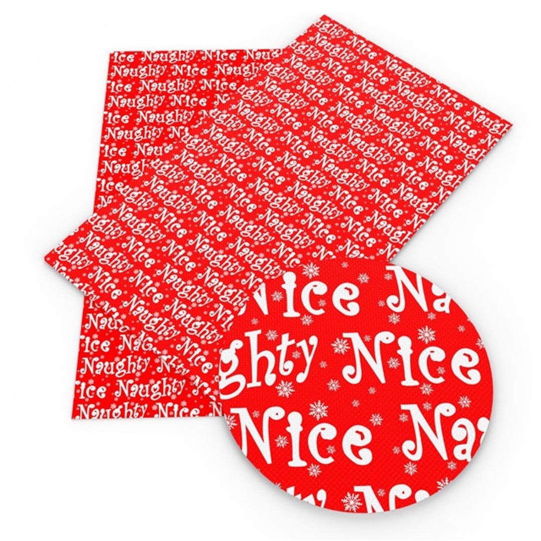 naughty-or-nice-christmas-saying-design-on-white-faux-leather-1-sheet