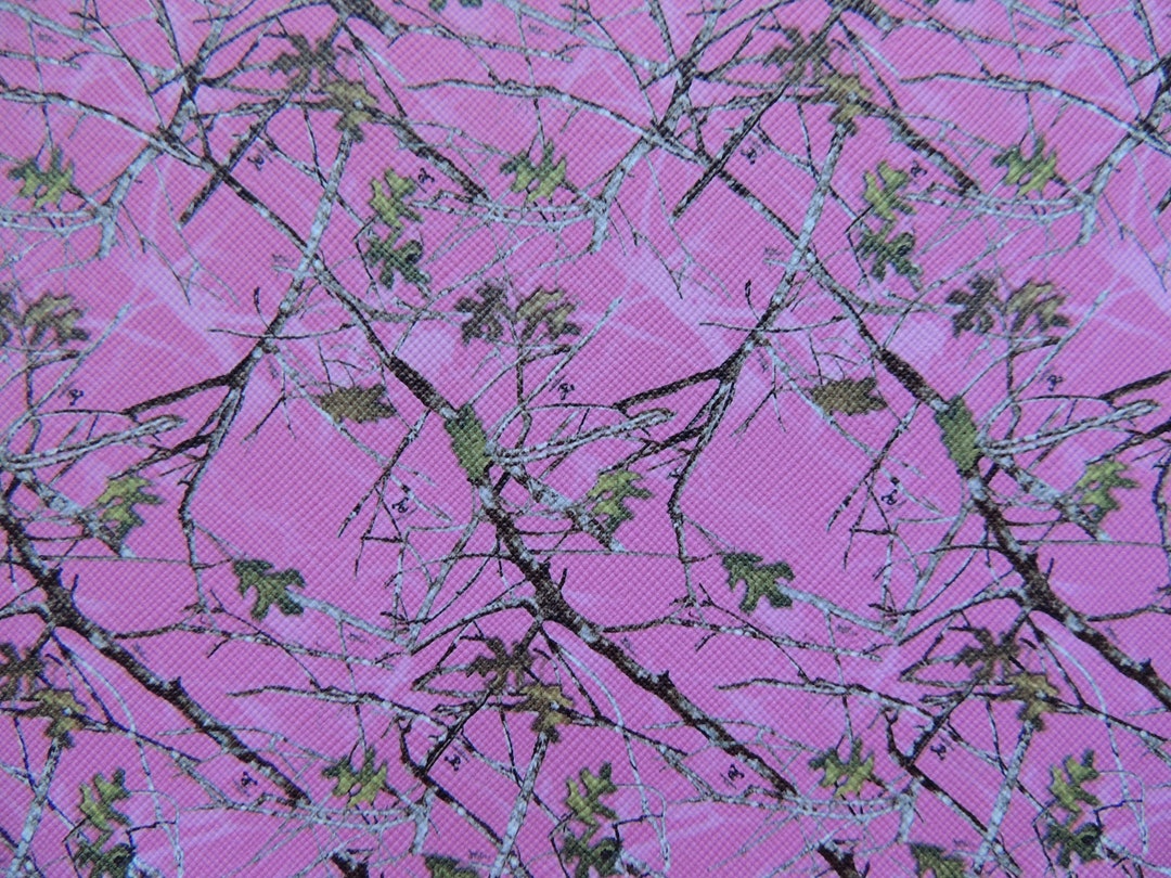 Oak Tree Design imprimé sur simili cuir rose, 1 feuille 20cmx34cm ...