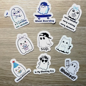 Funny Ghost Laptop Stickers