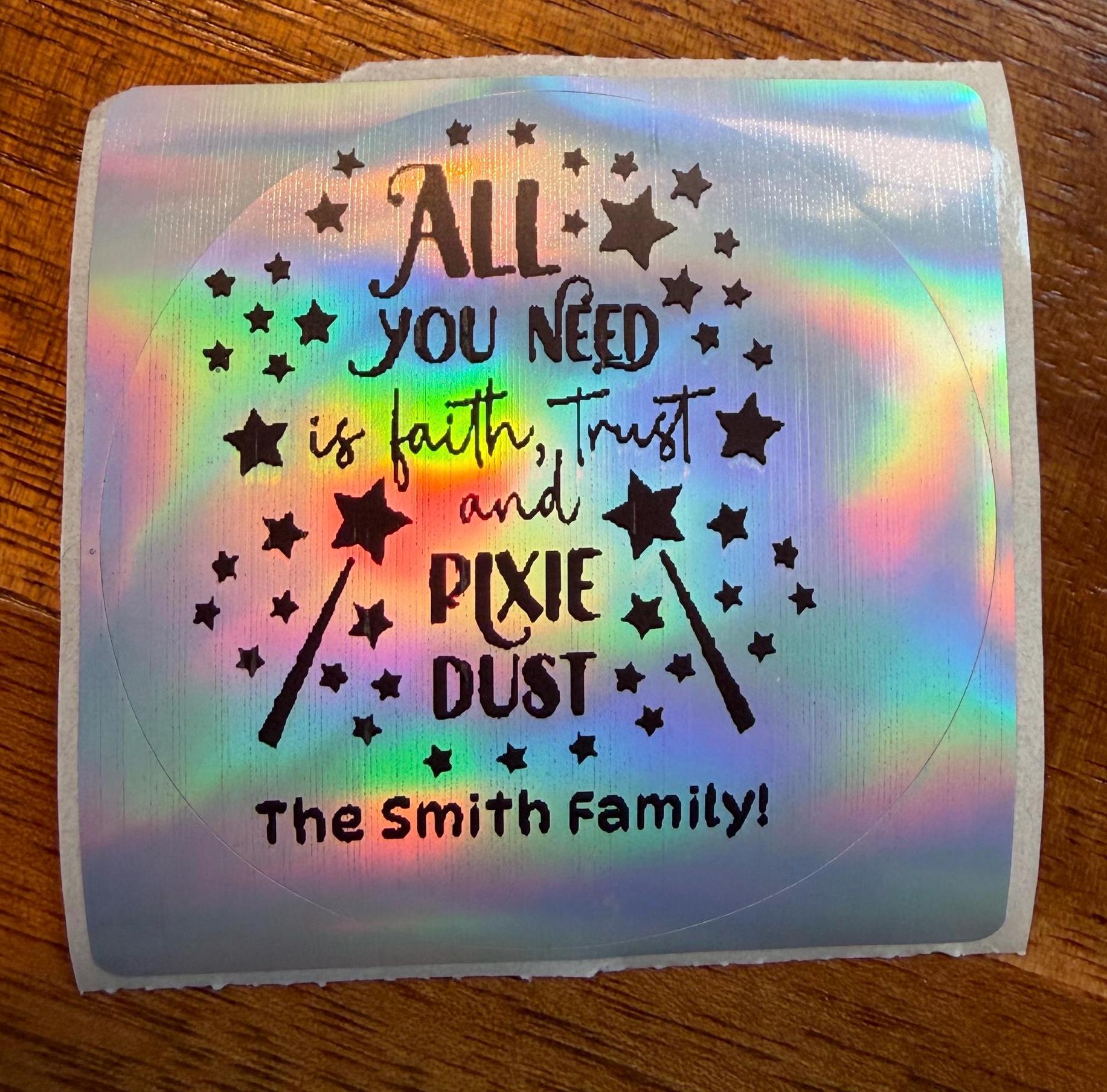 Pixie Dust Sticker Examples 20 Pixie Dusting Stickers - Etsy