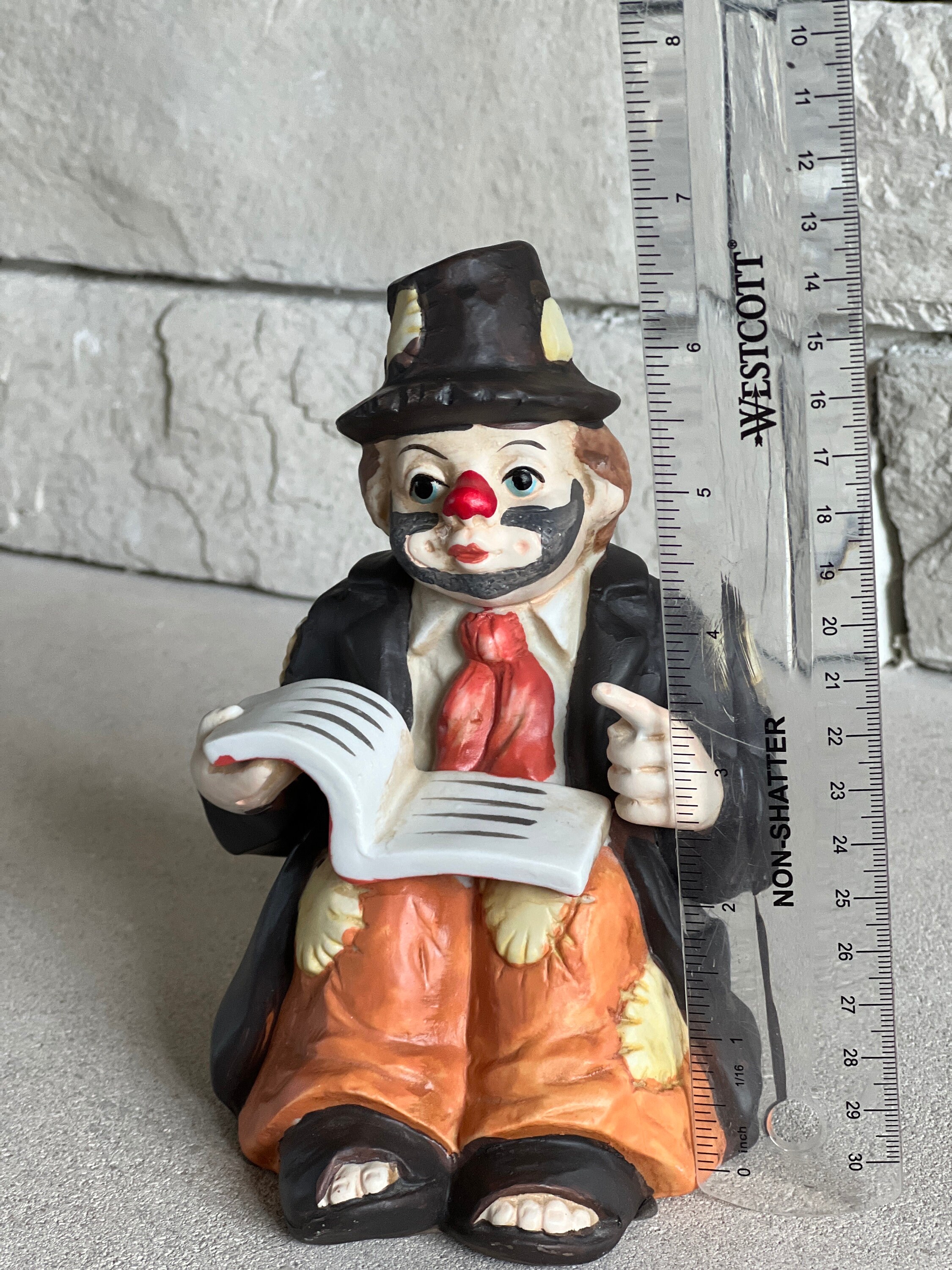 Vintage Emmett Kelly Jr. Hobo Clown Music Box: 