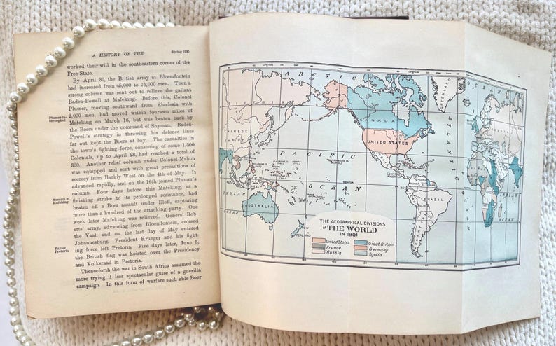 1900 History Book, 19th Century, Edwin Emerson, Illustrated, Pull-Out Map Bild 1