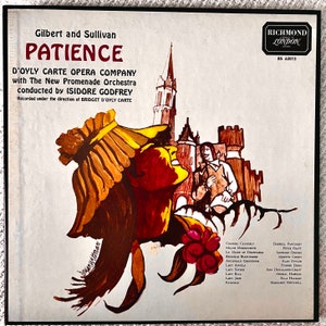 Gilbert and Sullivan “Patience” Vinyl Box Set-LONDON Records/ d’Oyly Carte Opera Co- RS- 62013- Records Excellent Condition