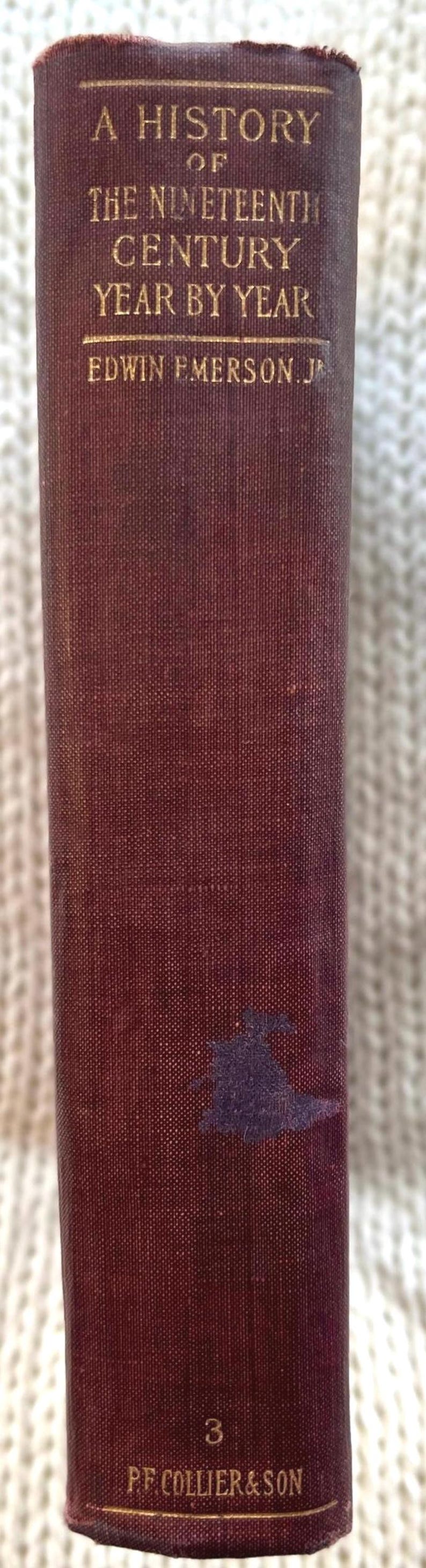 1900 History Book, 19th Century, Edwin Emerson, Illustrated, Pull-Out Map Bild 7
