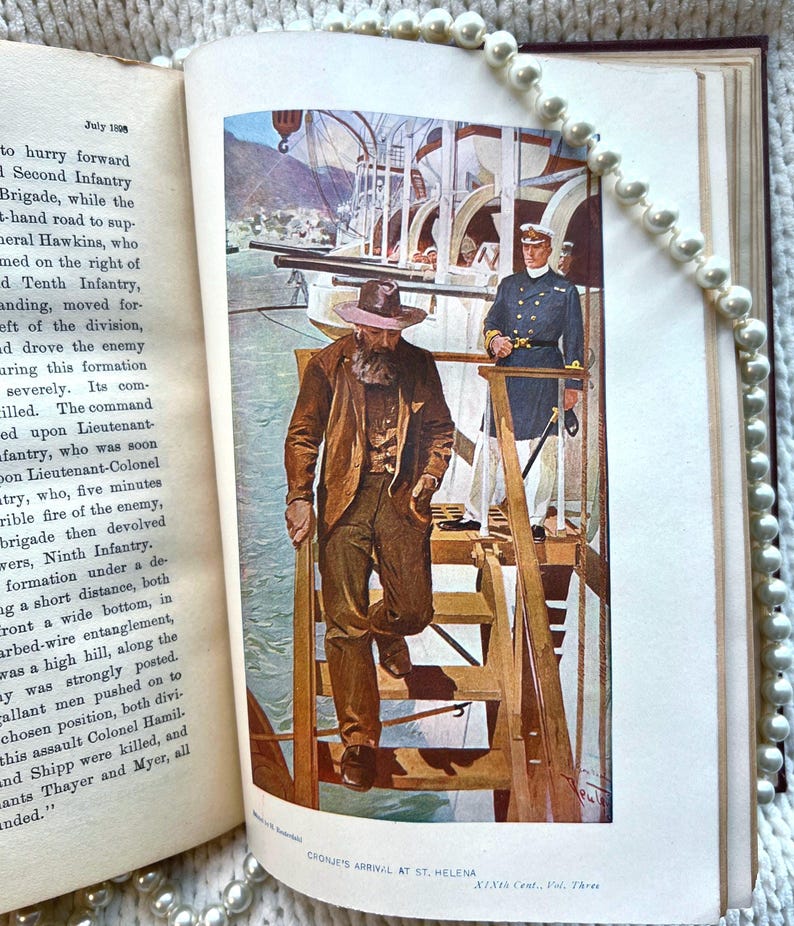 1900 History Book, 19th Century, Edwin Emerson, Illustrated, Pull-Out Map Bild 5