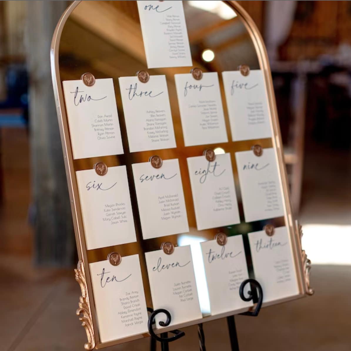 21+ Wedding Seating Chart Cards