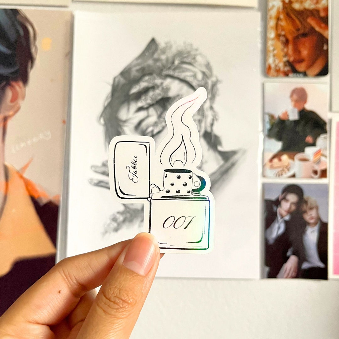 Tabber 007 Lighter Sticker | Khh, Krnb, Keychain, Kpop Aesthetic - Etsy