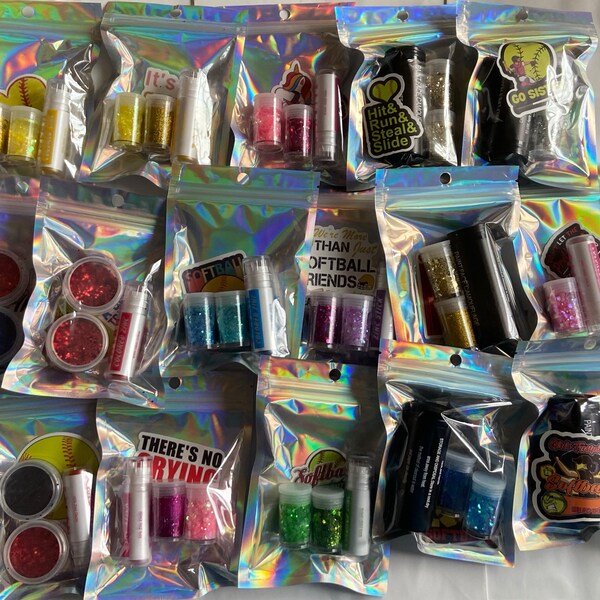 Glitter Softball Etsy