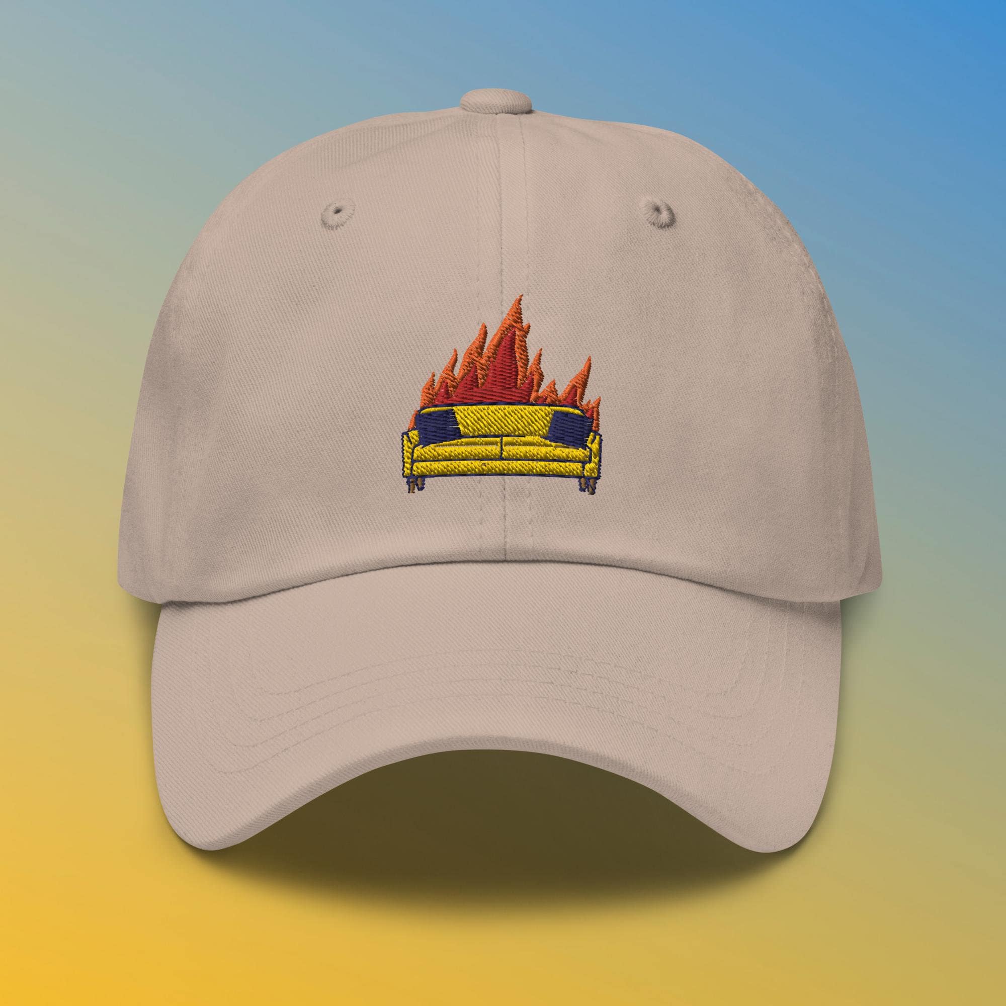 WVU Couch Burn West Virginia Game Day Hat Embroidered Dad Hat Etsy