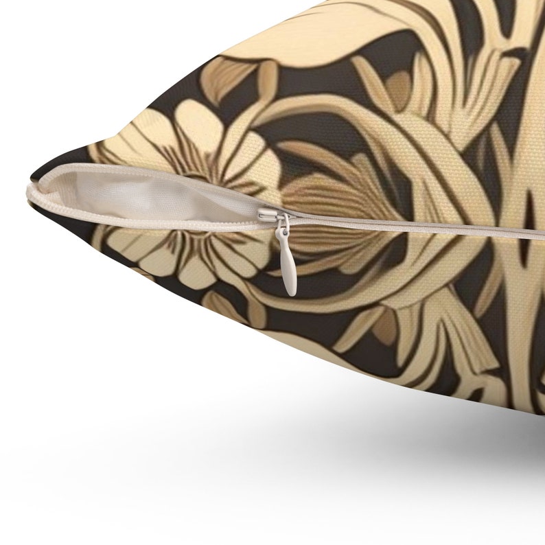 Curated visual reference: Picture Idea: Floral Art Nouveau Throw Pillow Art Deco Throw Pillow Cream