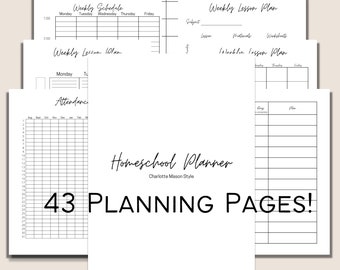 Minimalist Homeschool Charlotte Mason Planner