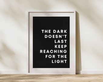 Inspirational Quote Print, Modern Wall Art (Digital Download)