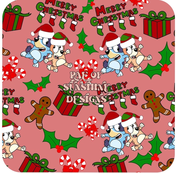 martodesigns - Merry Christmas Bluey # 7983 Sublimation
