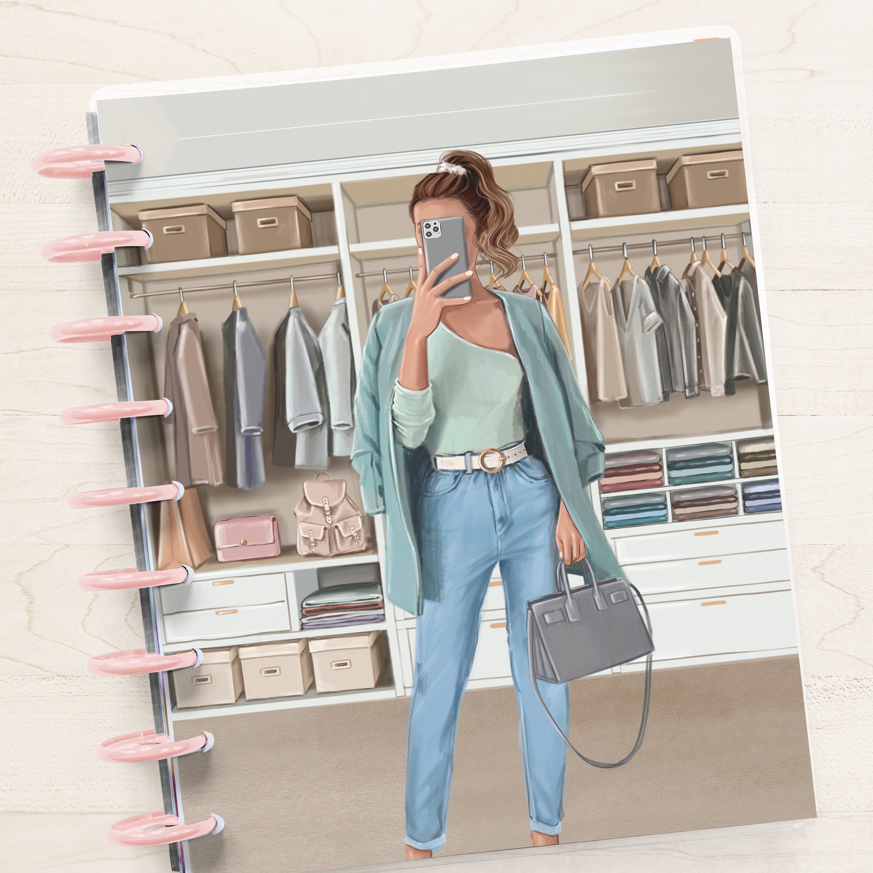 Fashion Girl Planner Cover, Planner Dashboard, Happy Planner, Printable ...