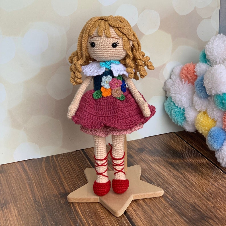 Princess Doll, Amigurumi Princess Doll, Crochet Princess Doll For Sale, Princess Doll, Valentine’s Day Gift, Crochet Doll For Sale