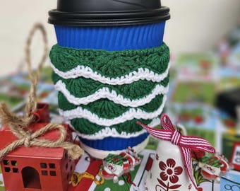 Weihnachtsbaum-Kaffeewärmer Häkelanleitung
