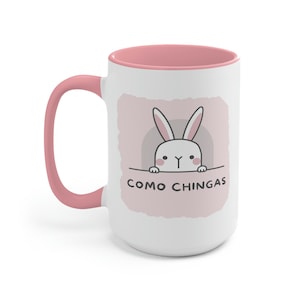 Como Chingas Two-Tone Coffee Mugs, 15oz